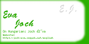 eva joch business card